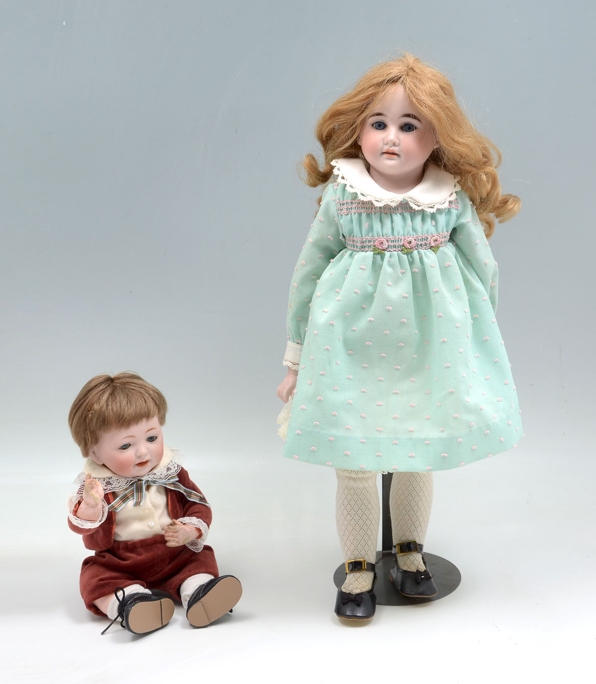 Appraisal: PIECE KESTNER BOY DOLL AND BISQUE DOLL - Bisque Kestner