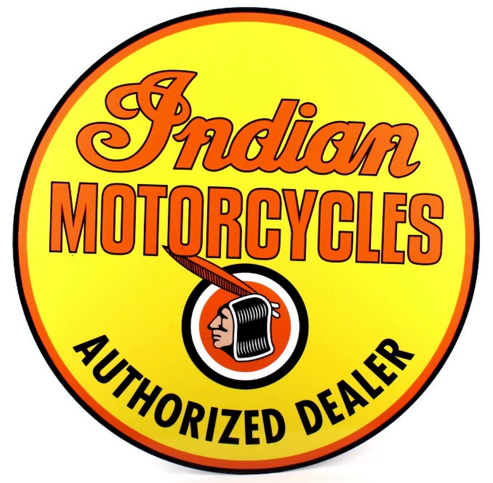 Appraisal: Indian Motorcycle Dealer Advertising Sign Offered in this lot we