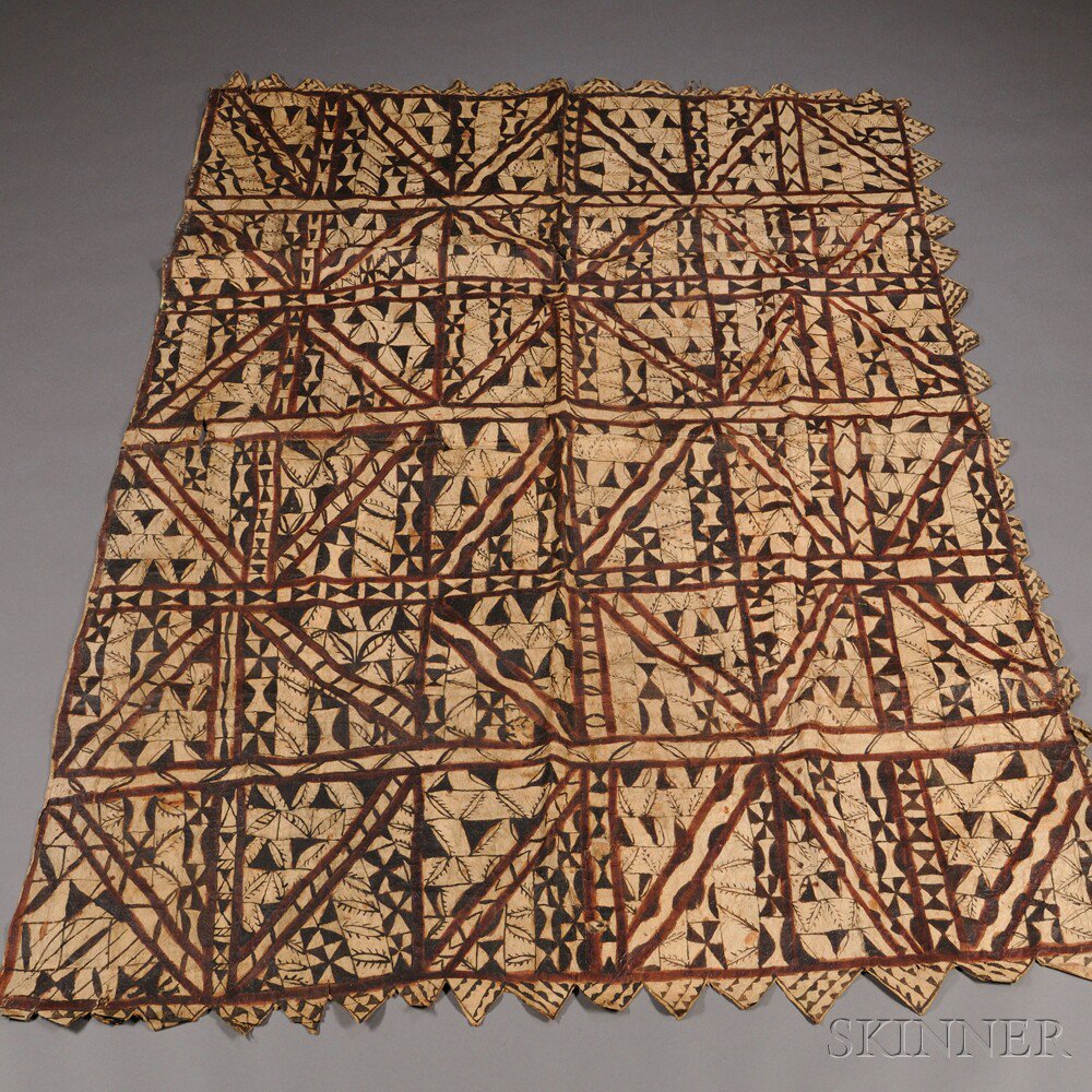 Appraisal: South Pacific Tapa Cloth x in Estimate - The absence