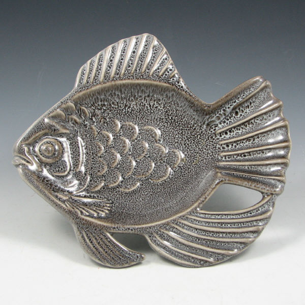 Appraisal: Rookwood decorative fish tray from in Violet Gray glaze Marked