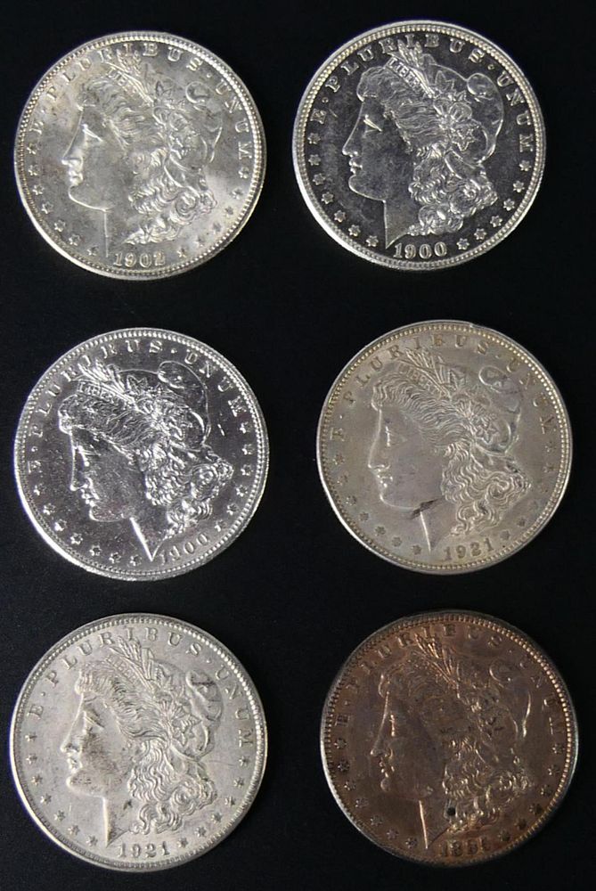 Appraisal: pcs - MORGAN SILVER DOLL MORGAN SILVER DOLLARS AND Condition