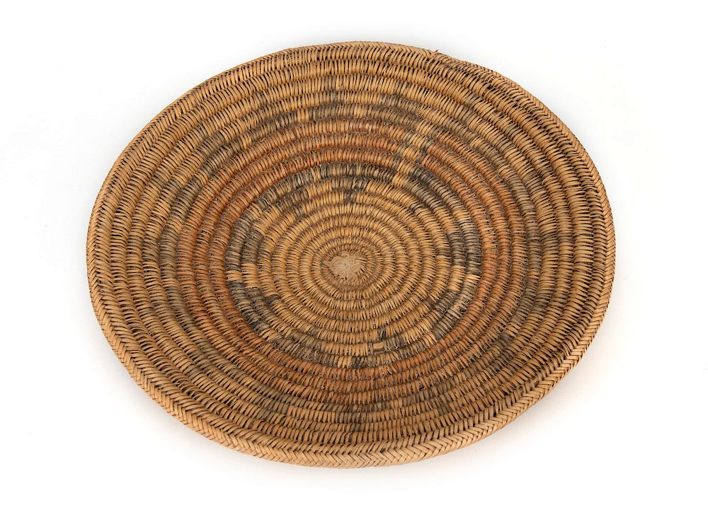 Appraisal: Navajo Wedding Basketry Tray Navajo Wedding Basketry Tray ca yucca