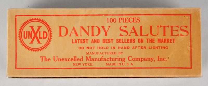 Appraisal: Dandy Salutes -Pack Firecrackers Class Manufactured by Unexcelled Mfg Company