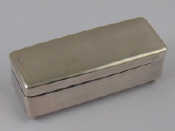 Appraisal: Chinese silver A rectangular box on ball feet Latin and