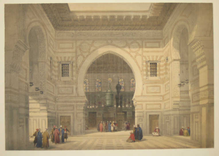 Appraisal: DAVID ROBERTS SCOTTISH - HAGER SETSILIS and INTERIOR VIEW OF