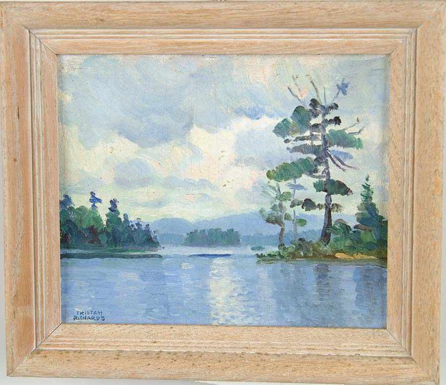 Appraisal: TRISTAM RICHARDS American th C MAINE LANDSCAPE Small oil on