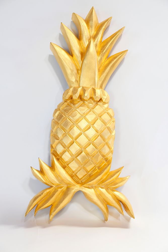 Appraisal: Carved and Gilt Wood Pineapple by J P Uranker Exclusive