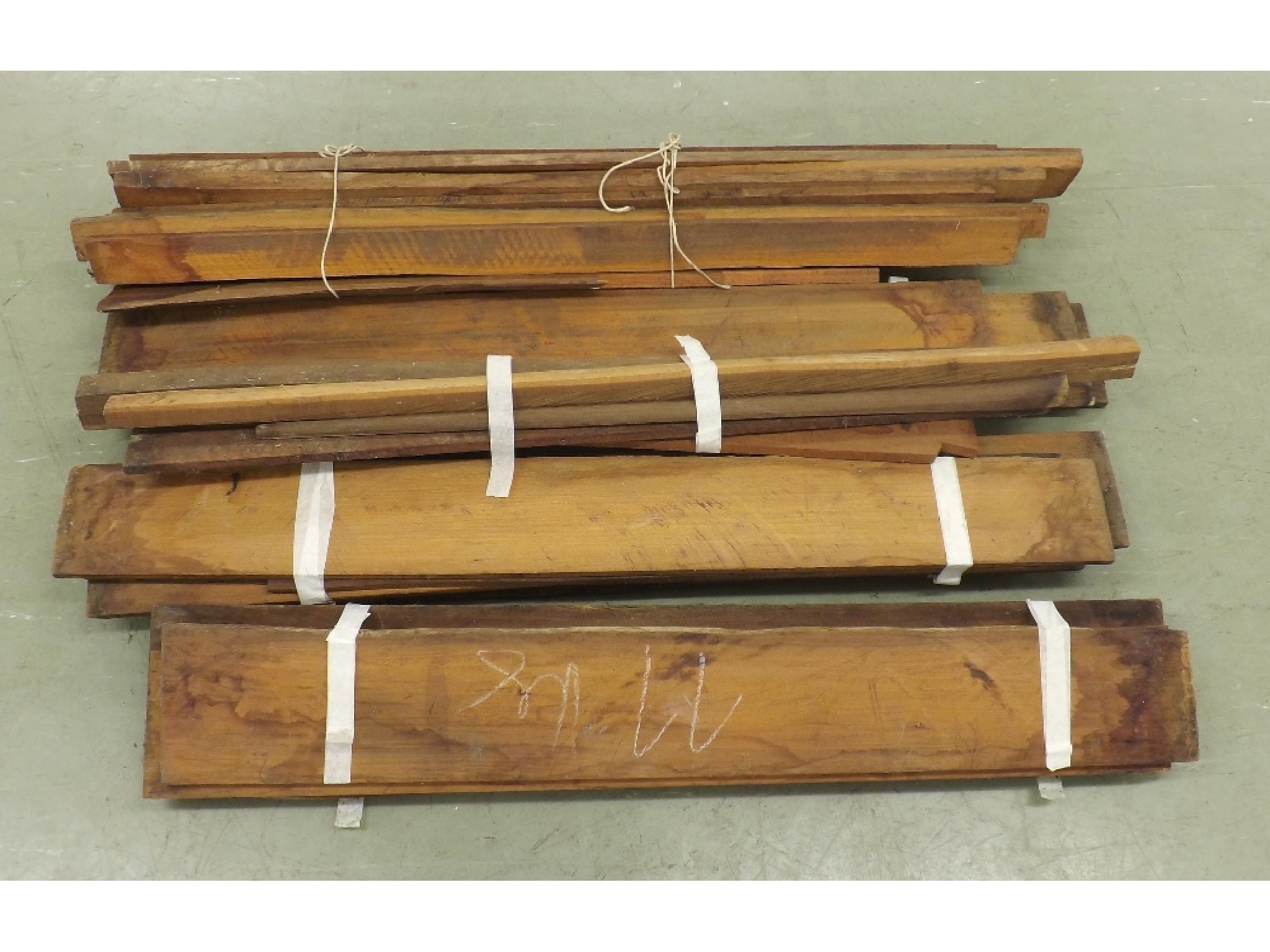 Appraisal: Large quantity of good pernambuco bow wood planks Most of