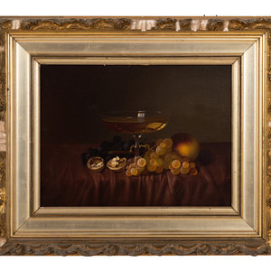 Appraisal: Carducius Plantagenet Ream American - Still Life with Glass Fruit