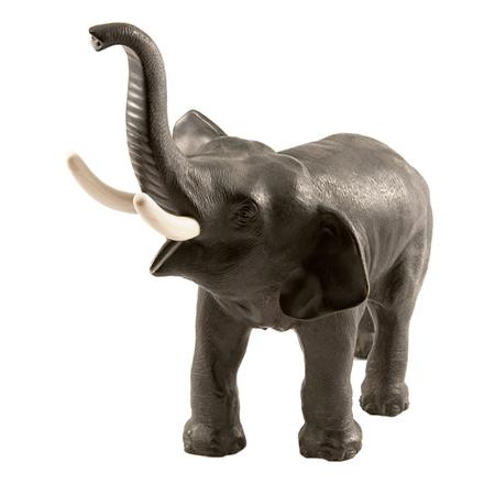 Appraisal: Japanese Patinated-Bronze and Ivory Figure of an Elephant Estimate -