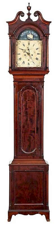 Appraisal: Delaware Federal Tall Clock by Thomas Crow Wilmington late th