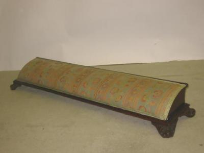 Appraisal: A VICTORIAN SCOTTISH WALNUT FOOT REST of sloping oblong form