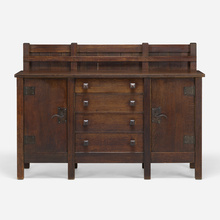 Appraisal: Gustav Stickley RARE AND EARLY SIDEBOARD USA c - oak