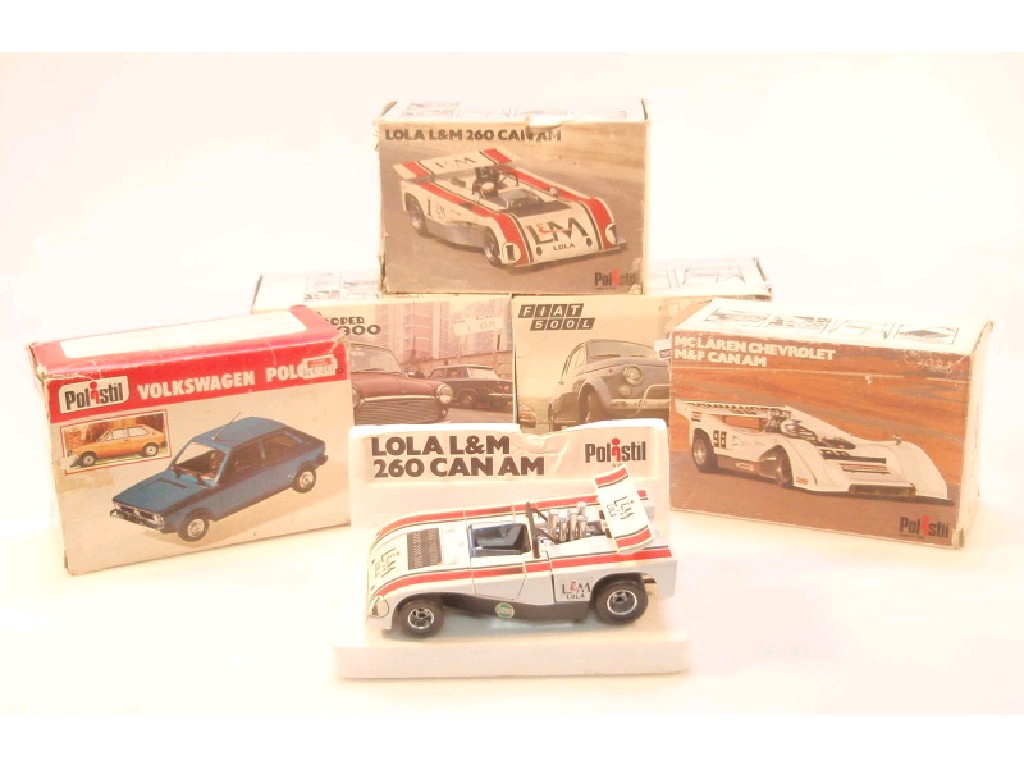 Appraisal: A group of five boxed Polistil models of Mini Cooper