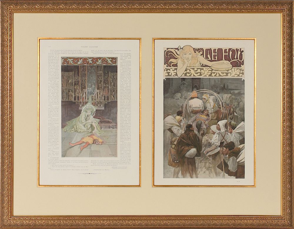 Appraisal: ALPHONSE MUCHA ILLUSTRATION FOR LE FIGARO ILLUSTRE Alphonse Maria Mucha