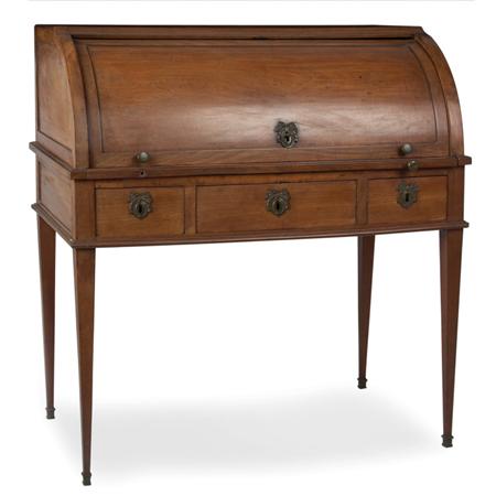 Appraisal: Dutch Neoclassical Mahogany Cylinder Desk Estimate -