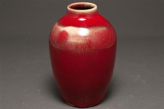 Appraisal: Stonelain Pottery flambe glazed vase Associated American Artists second quarter-