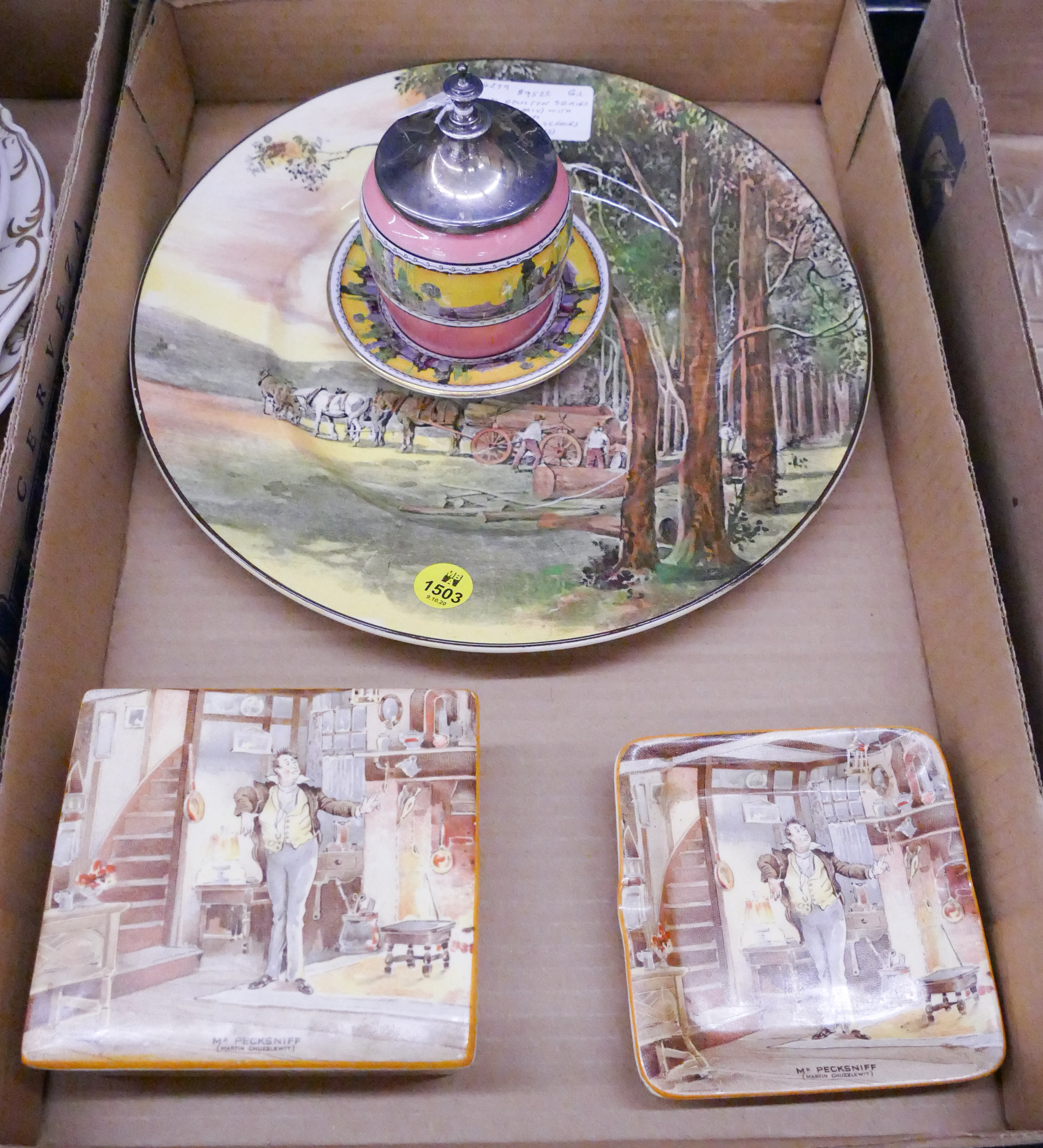 Appraisal: Box English Scenic Ware Dishes- Doulton Etc