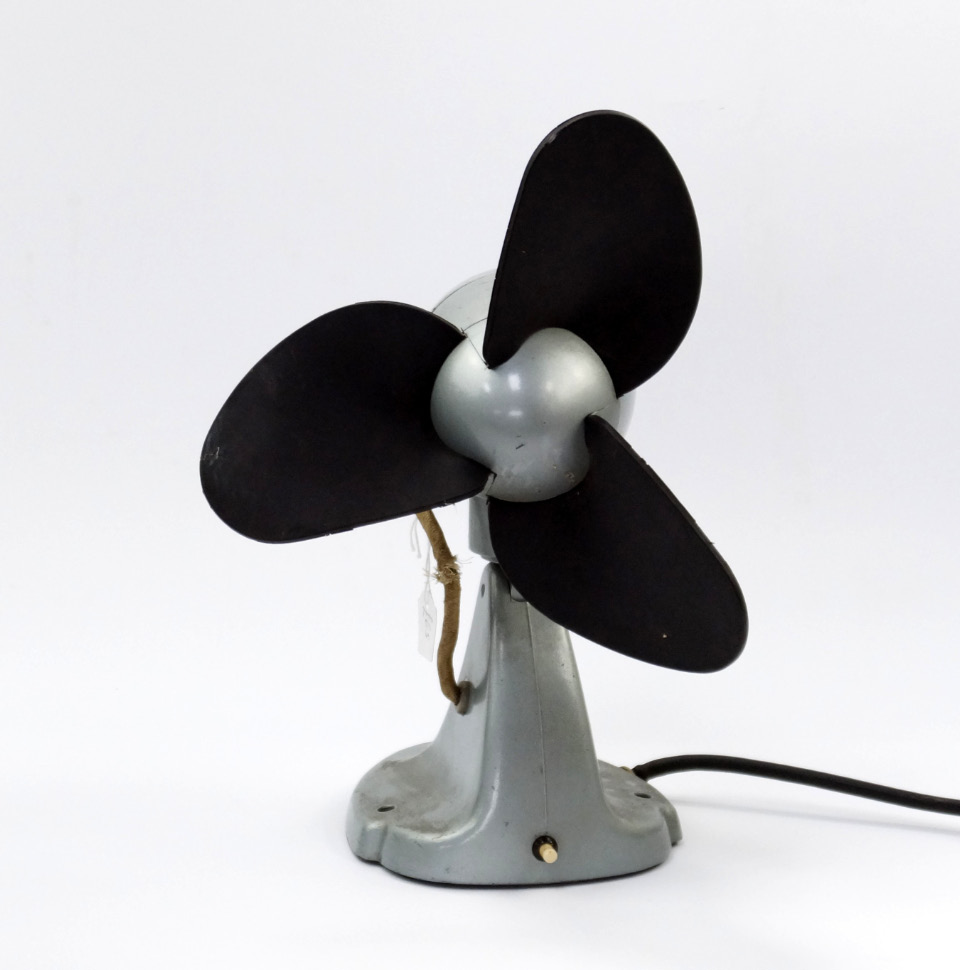 Appraisal: An Art Deco General Electric Company fan with rubber propeller