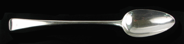 Appraisal: AN ENGLISH GEORGE III STERLING SILVER HALLMARKED STUFFING SPOON London