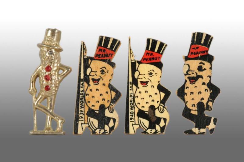 Appraisal: Planters Peanut Mr Peanut Pin Set Description Set includes one