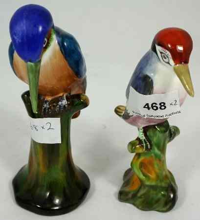 Appraisal: Plant Tuscan China Redcap Woodpecker and Kingfisher