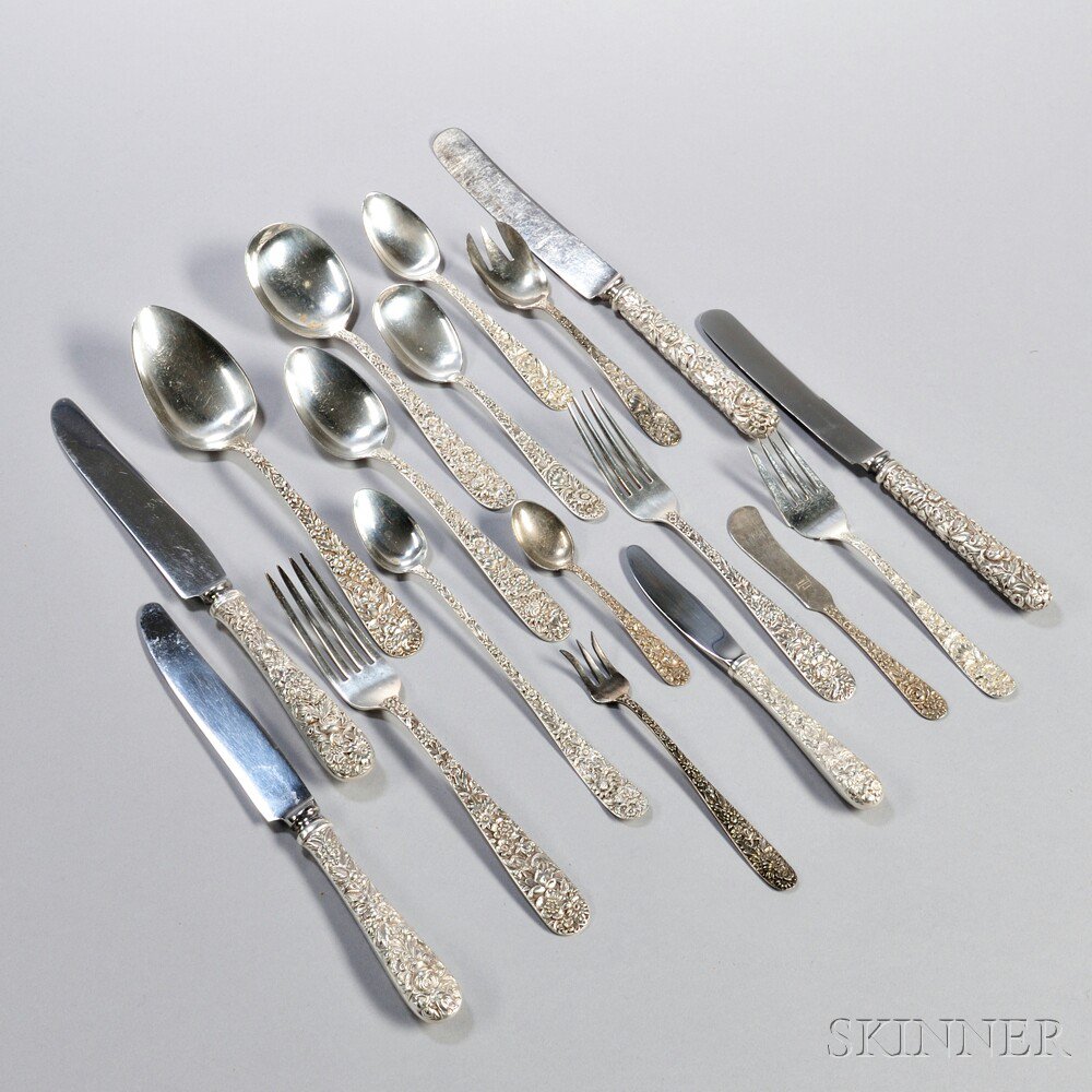 Appraisal: Assembled Kirk Son Repousse Pattern Sterling Silver Flatware Service Baltimore