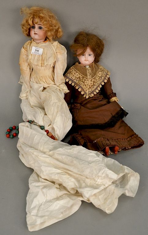 Appraisal: Two dolls including Handwerck German Bisque head doll marked Germany