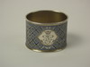 Appraisal: RUSSIAN SILVER ENAMEL NAPKIN RING - Imperial quality grade with