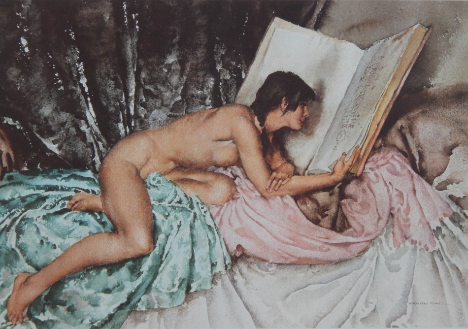 Appraisal: William Russell-Flint - Janelle and the Volume of Treasures artist