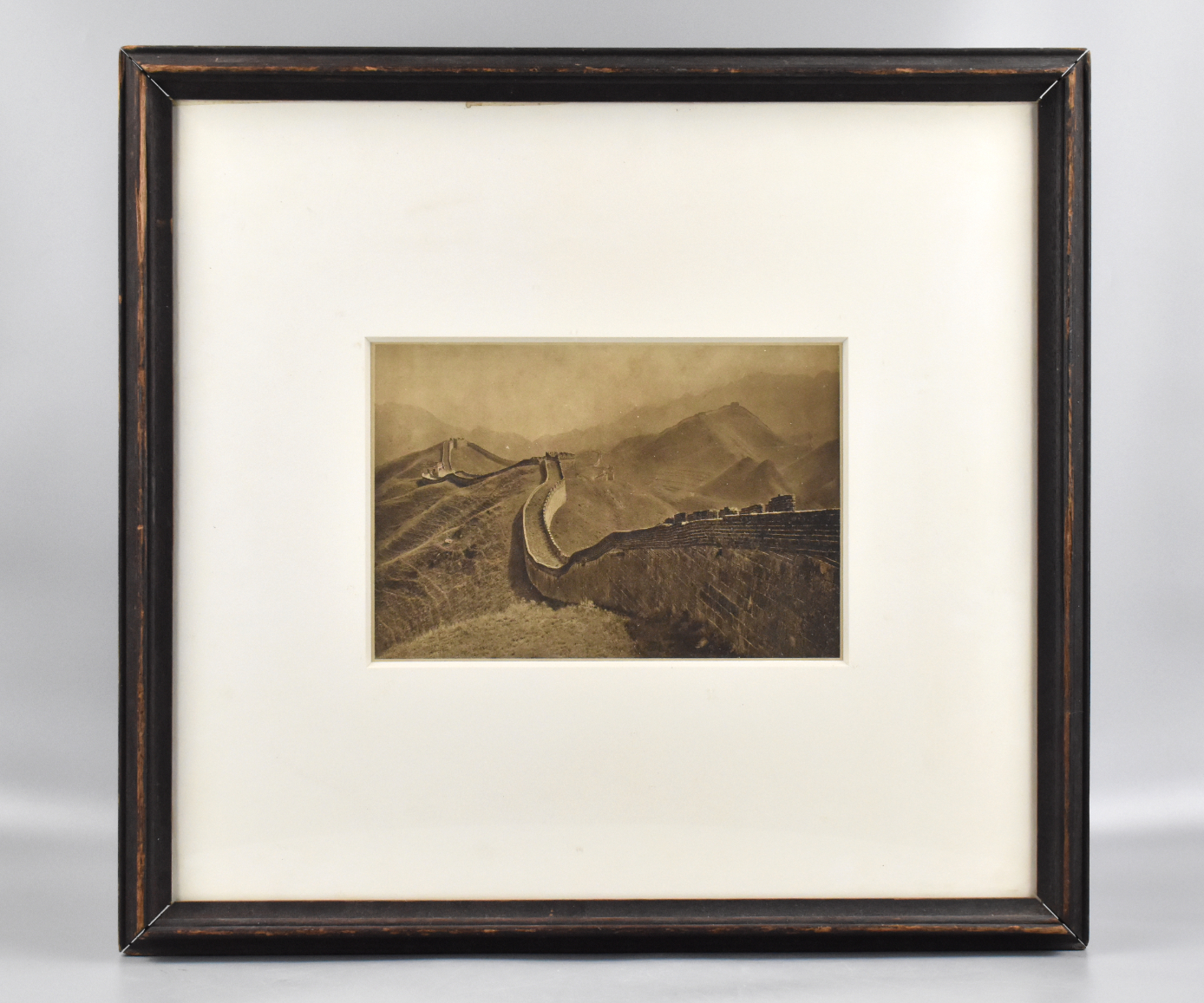 Appraisal: A framed and matted Chinese photograph of the Great Wall