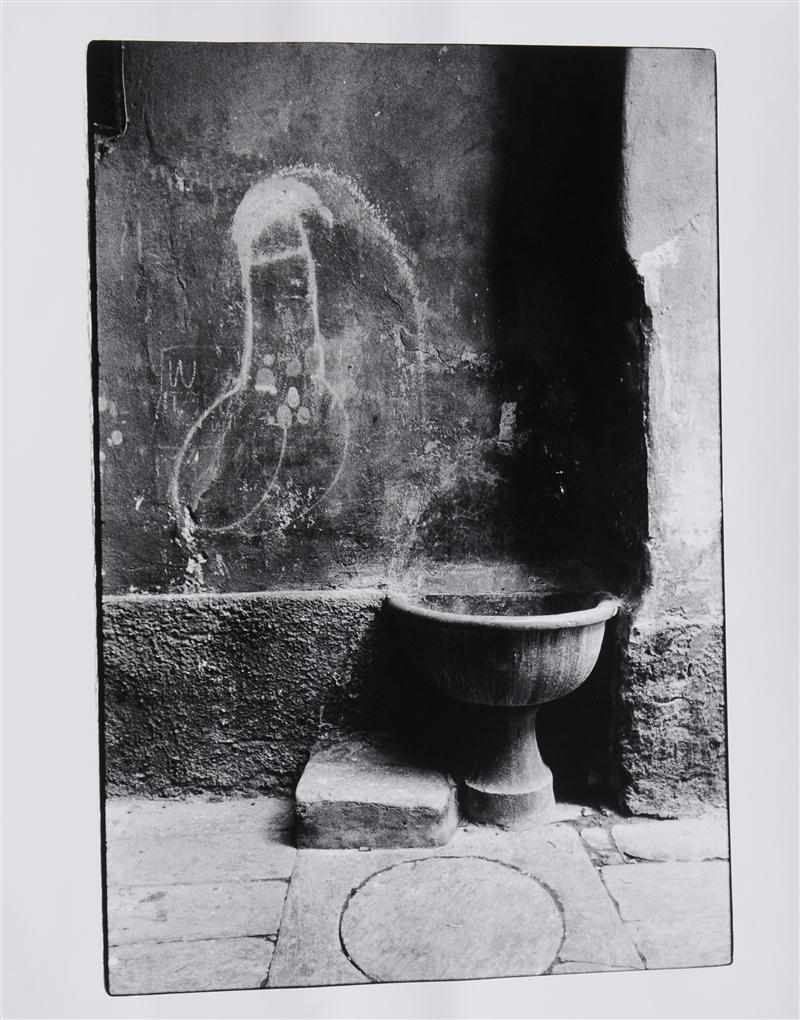 Appraisal: WILL MCBRIDE b UNTITLED FOUNTAIN AND WALL Gelatin silver print