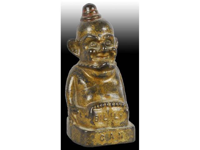 Appraisal: Cast Iron Billiken Still Bank Description Made in the US