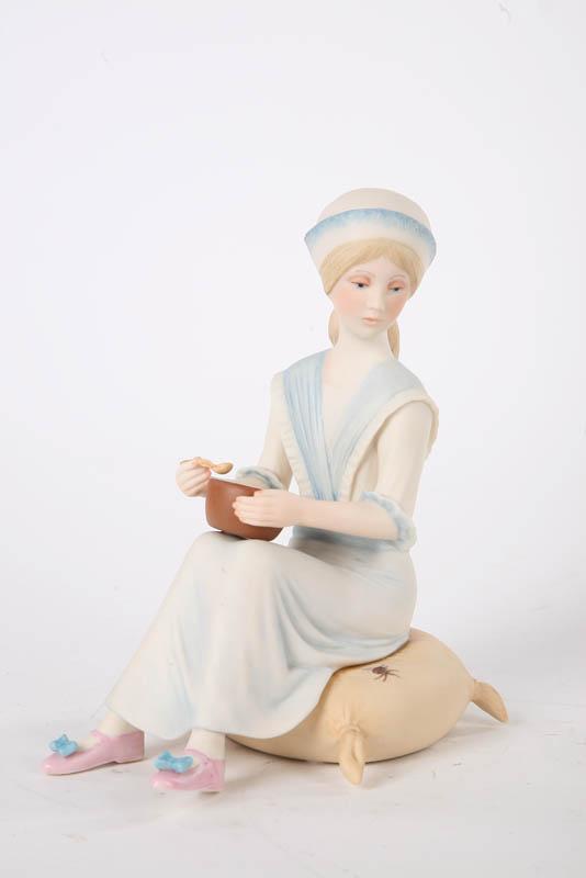 Appraisal: CYBIS FIGURE Little Miss Muffet seated girl with a bowl