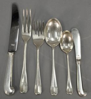 Appraisal: Sterling and silverplate lot to include Worcester sterling silver flatware