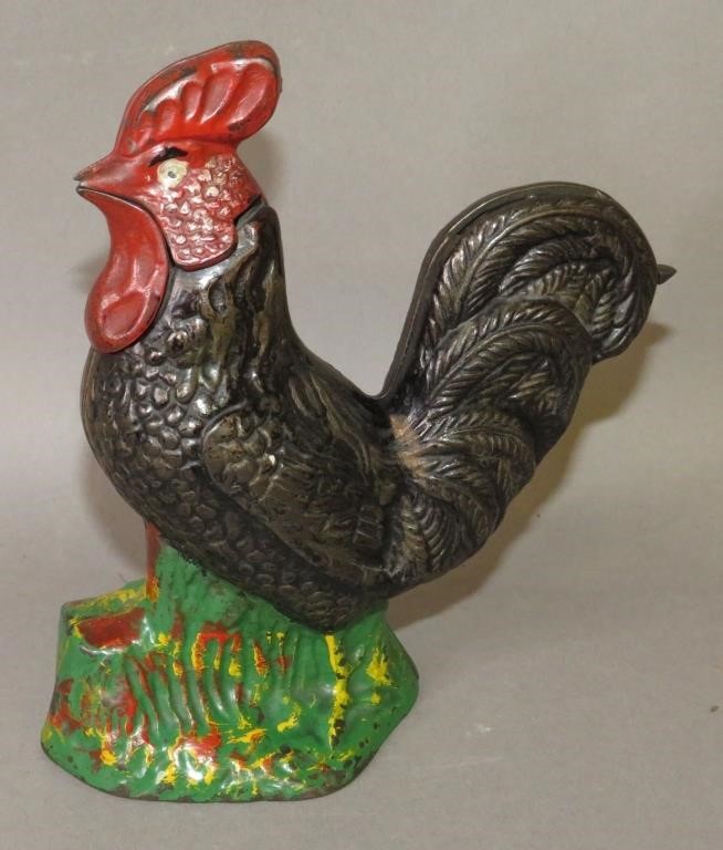 Appraisal: RARE KEYSER REX CO MECHANICAL CAST IRON ROOSTERca s rooster