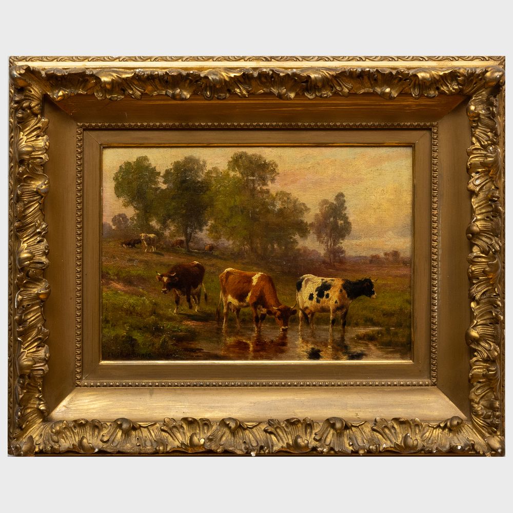 Appraisal: Thomas B Craig - A Summer Afternoon Oil on canvas