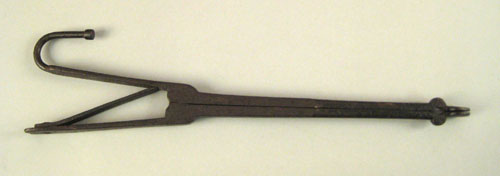 Appraisal: Pennsylvania wrought iron ember tongs early th c l