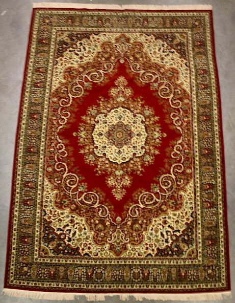 Appraisal: Mid 's Hand Woven Sarouk Persian Rug For your bidding