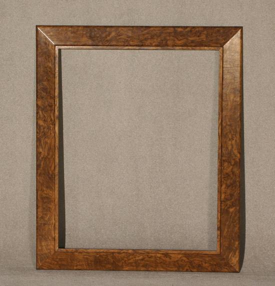 Appraisal: Neoclassical Style Burl Walnut Veneered Frame Stamped Quigley th Century