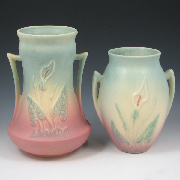 Appraisal: Hull Calla Lily - Vases Lot of two Calla Lily