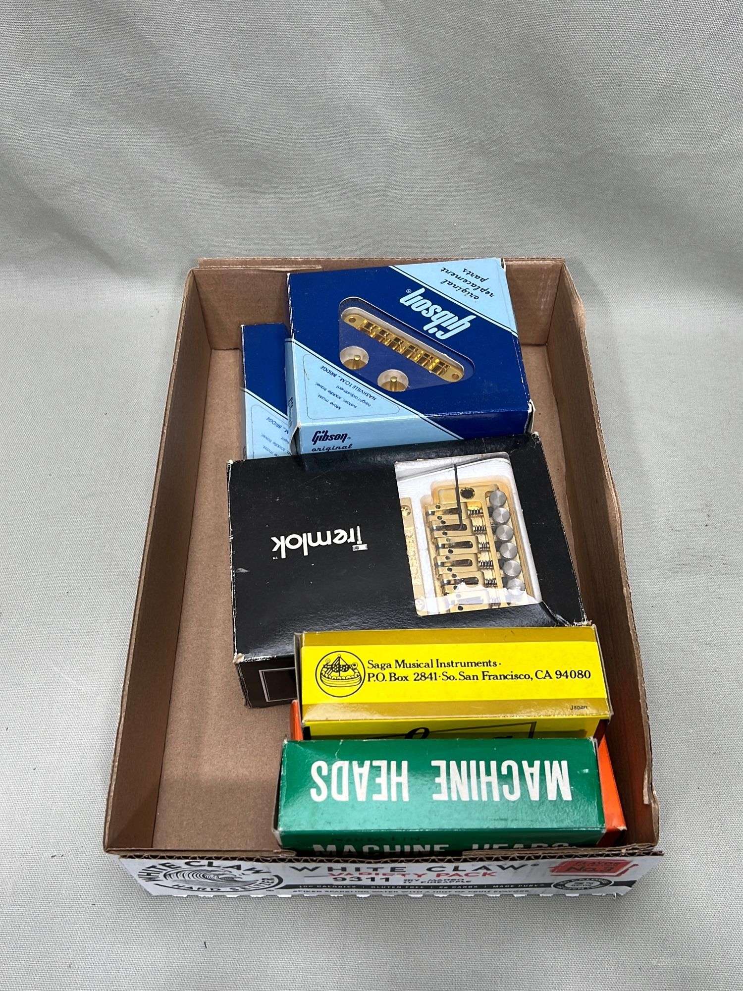 Appraisal: Lot of boxed bridge parts tuners etcLot of boxed bridge