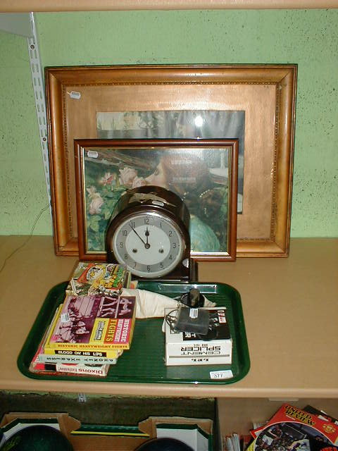 Appraisal: mm cin films Smith clock and prints