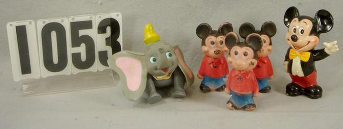 Appraisal: Lot of Mickey Mouse Bowling Figures good condition though some