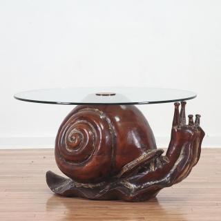 Appraisal: Federico Armijo Snail coffee table Federico Armijo Snail coffee table