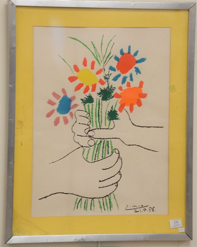 Appraisal: Pablo Picasso - lithograph Le Bouquet of Peace in lithograph