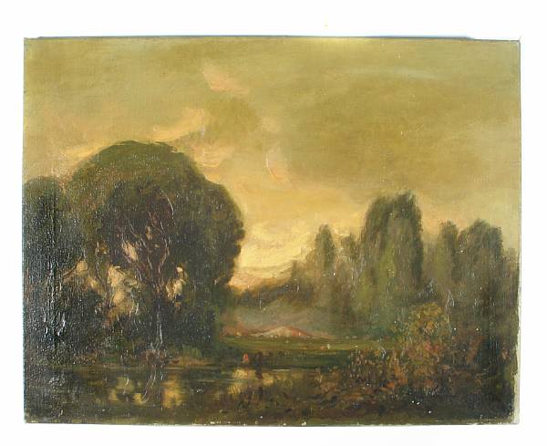 Appraisal: Sidney Tilden Dakin American - A Landscape with a Pond