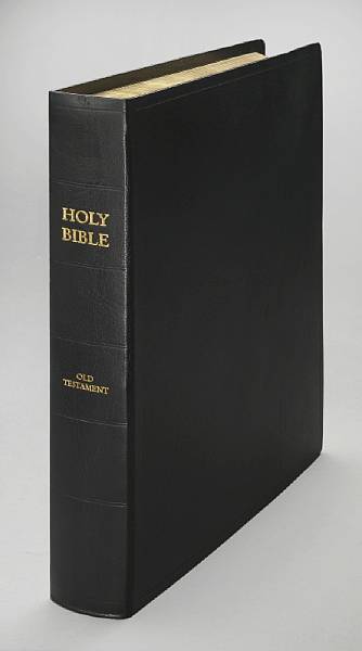 Appraisal: David Hammons American born The Holy Bible Old Testament signed