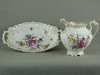 Appraisal: DRESDEN PORCELAIN - TWO PIECE LOT OF DECORATIVE PORCELAIN OVAL