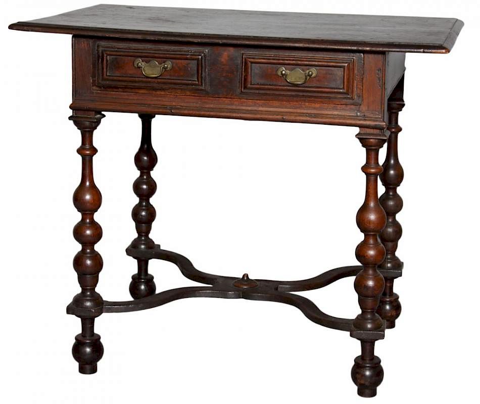 Appraisal: An English William and Mary Side Table Late th century